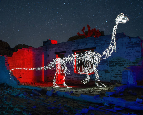 Brachiosaurus in Ruins Print