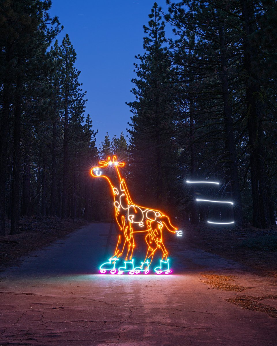 Giraffe Roller Skates Print – Dariustwin