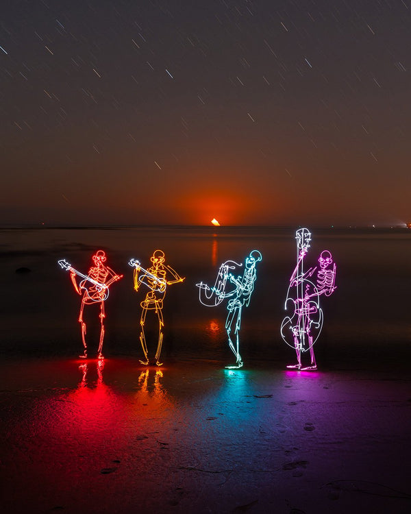 Moonset Band Print