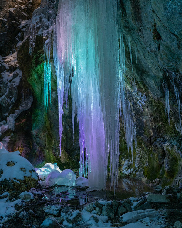 Pastel Icefall Print