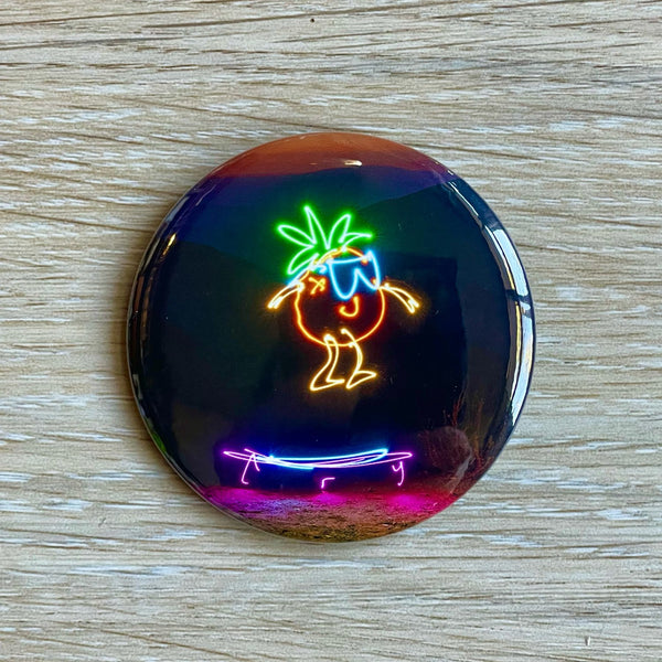 Pineapple Trampoline Magnet or Button