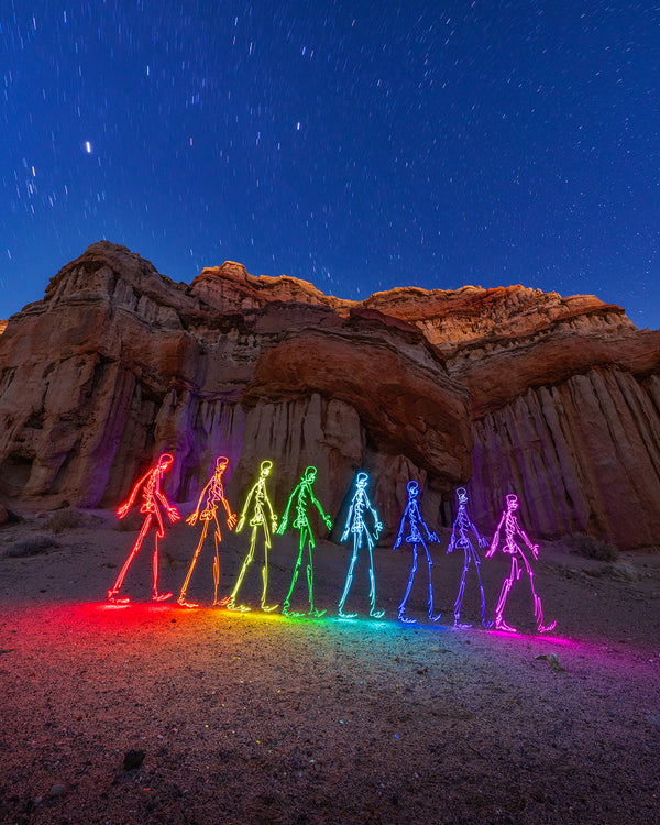 Red Rock Skeletons Print