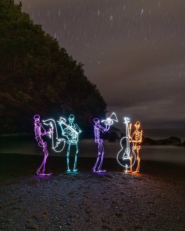 Red Sand Beach Band Print