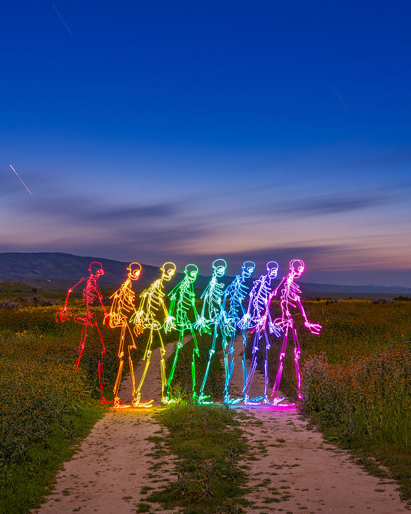Skeletons Crossing Print