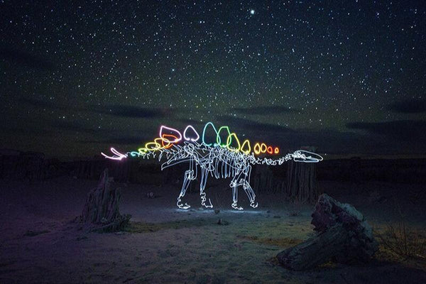 Stegosaurus in Space Print