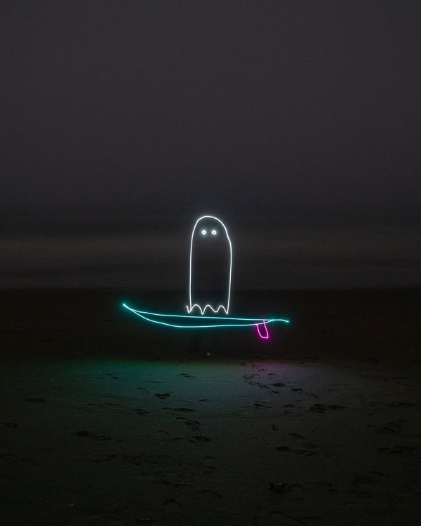 Surfing Ghost Print