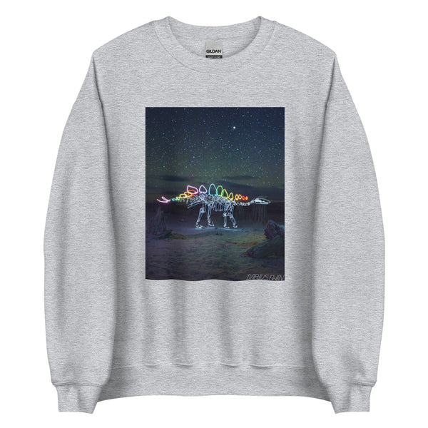 Stegosaurus in Space Sweatshirt