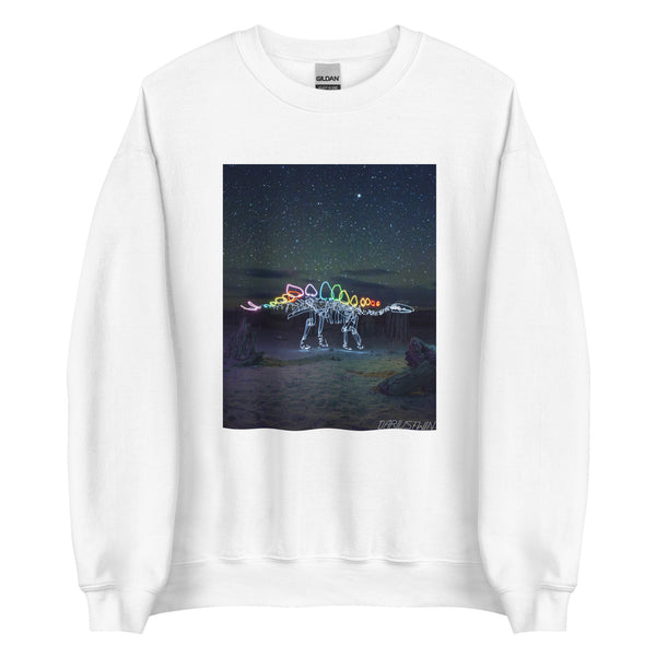 Stegosaurus in Space Sweatshirt