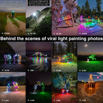 Behind the Scenes of Viral Light Painting Photography & Animation