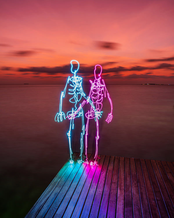 Burning Sunset Lovers Print