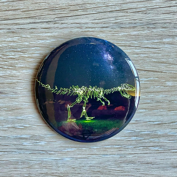 Cosmic T Rex Magnet or Button