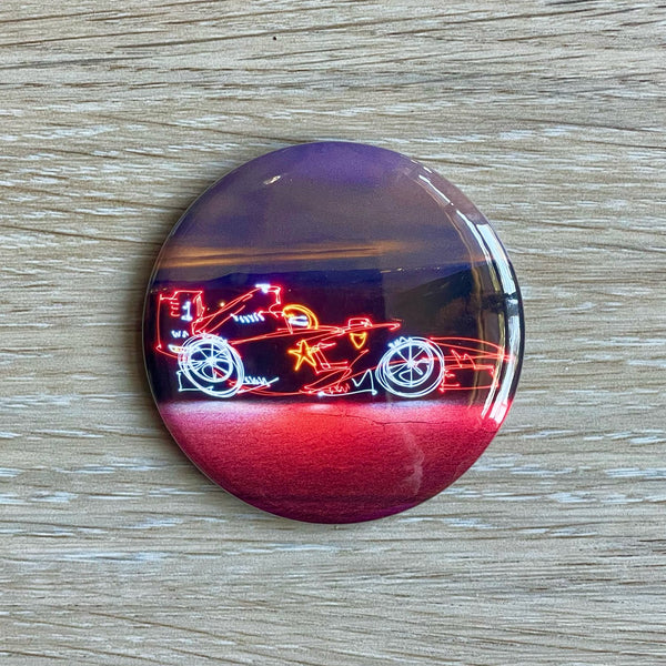 F1 Racer Magnet or Button