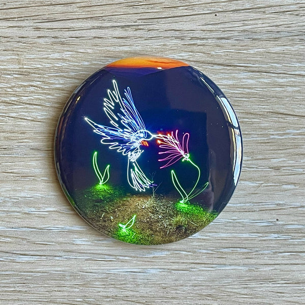Hummingbird Magnet or Button