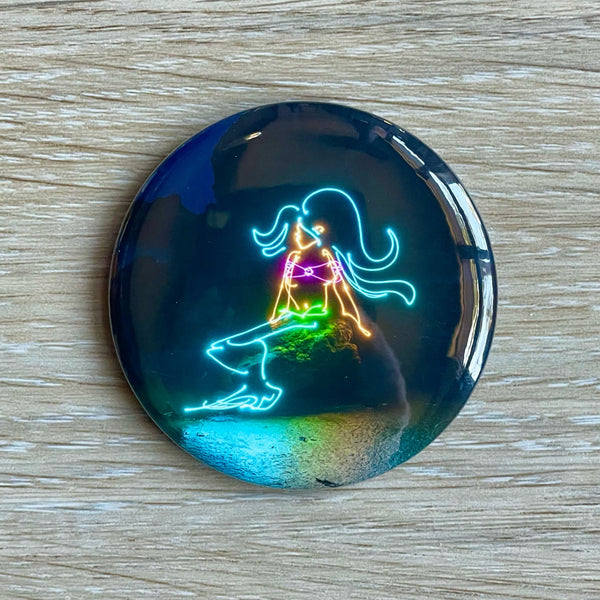 Mermaid Magnet or Button