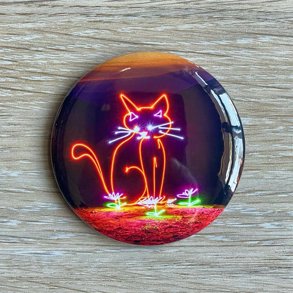 Orange Cat Magnet or Button