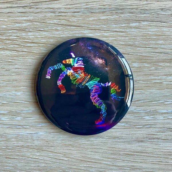 Space Unicorn Magnet or Button