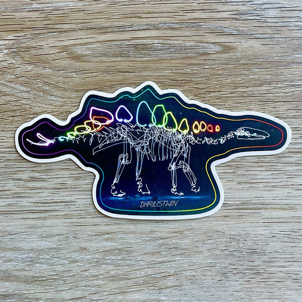 Stegosaurus in Space Sticker