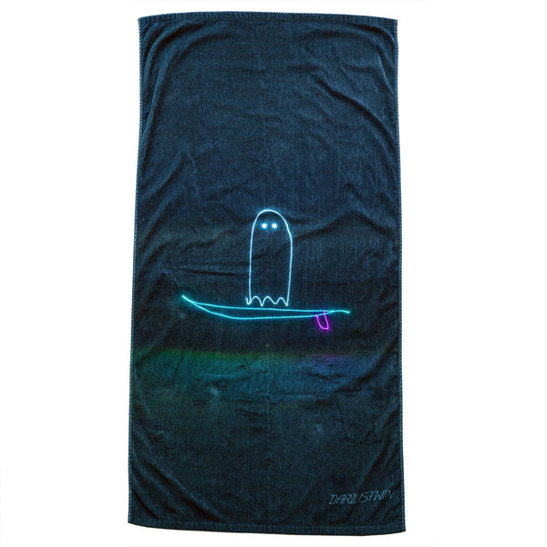 Surfing Ghost Beach Towel