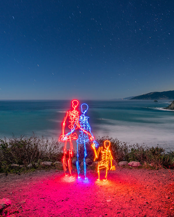 We Three Skeletons Print