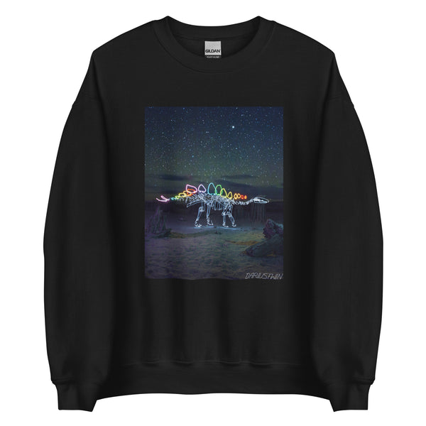 Stegosaurus in Space Sweatshirt